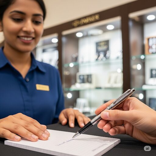 パーカーボールペンを実店舗で買うメリット