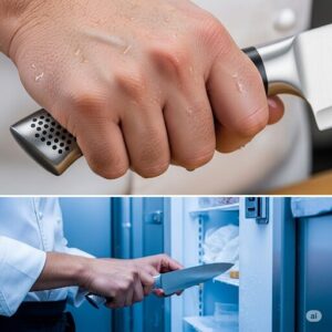 人に合ったグローバル包丁を用途に合わせて使い分けている。
