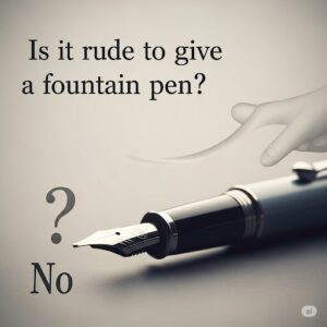 万年筆を送るのは失礼？