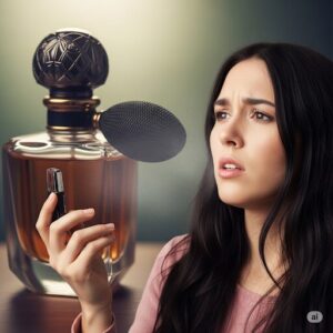 香水がミスマッチのようで困っている女性