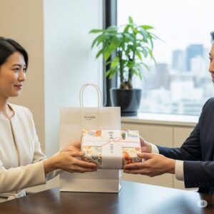 ケース１：【手渡し】ビジネス（上司・取引先）の場合