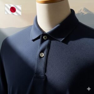 丁寧な縫製が施された、上質な国産ポロシャツ。