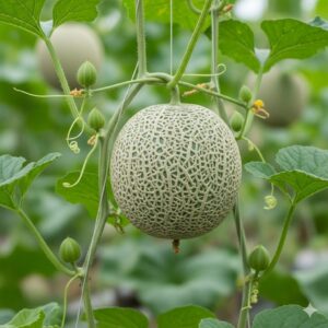 厳選された一つの実だけを栽培している様子。