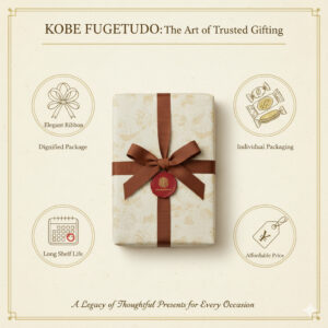 品格あるパッケージ、完璧な個包装、常温での日持ち、手頃な価格帯というギフトに最適な特徴。