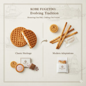 伝統的なゴーフルに加え、スティック状のゴーフレールやラングドシャのレスポワールなど、現代に合わせた商品群。