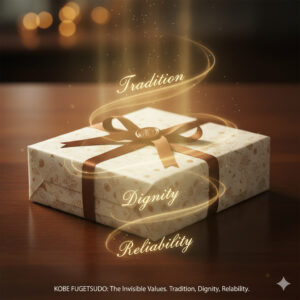 神戸風月堂が、単なるお菓子ではなく「伝統」「品格」「安心感」という目に見えない価値と信頼を贈るギフトであることを象徴。