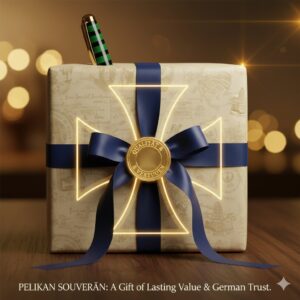 ペリカン万年筆は「ドイツ製」という信頼性と、書く人への深い理解を込めた「知性」を贈る最高の筆記具であるという結論。