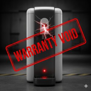 指定されたビール以外を使用した結果、サーバーが故障し、メーカー保証の対象外になるリスク。