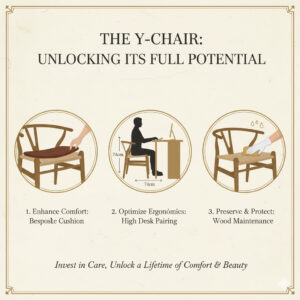 純正クッションの使用、適切な高さのデスクとの組み合わせ、定期的なオイルメンテナンスという3つの工夫。