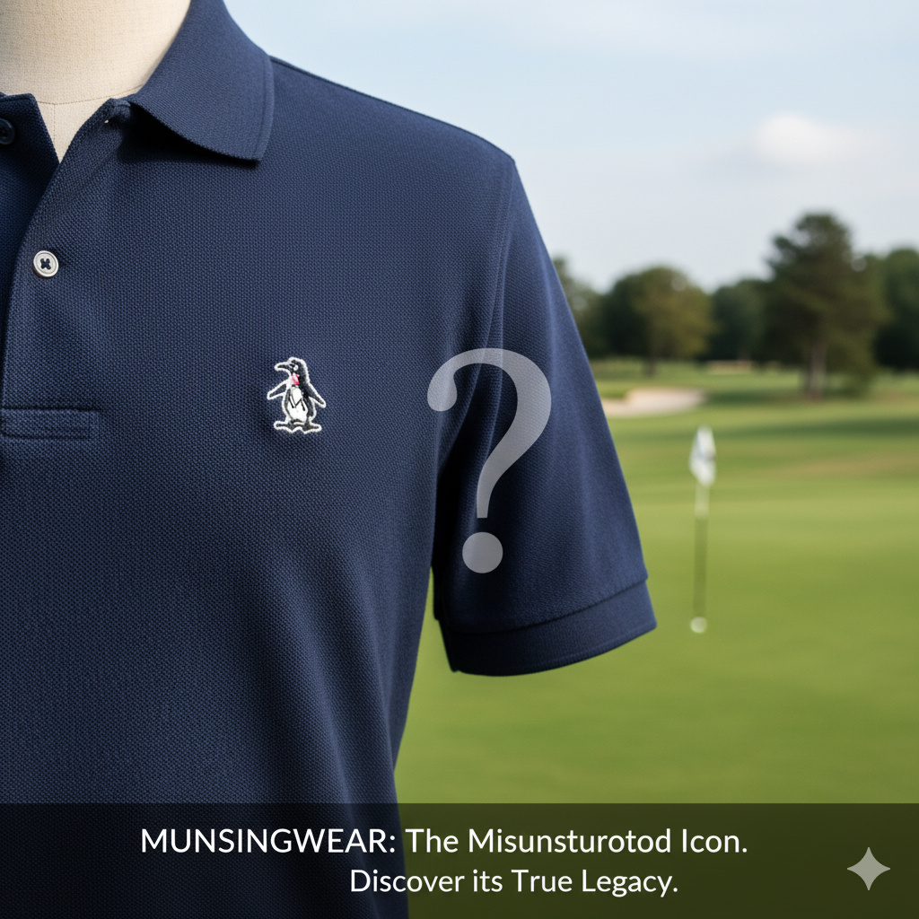 「リトル・ピート」のペンギンロゴが刺繍されたマンシングウェアのポロシャツ。ダサいという誤解と品格の真実。