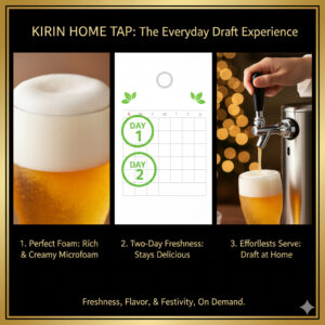 別次元のきめ細やかな泡、48時間以内の鮮度、そして「注ぐ」エンターテインメントという3つの感動体験