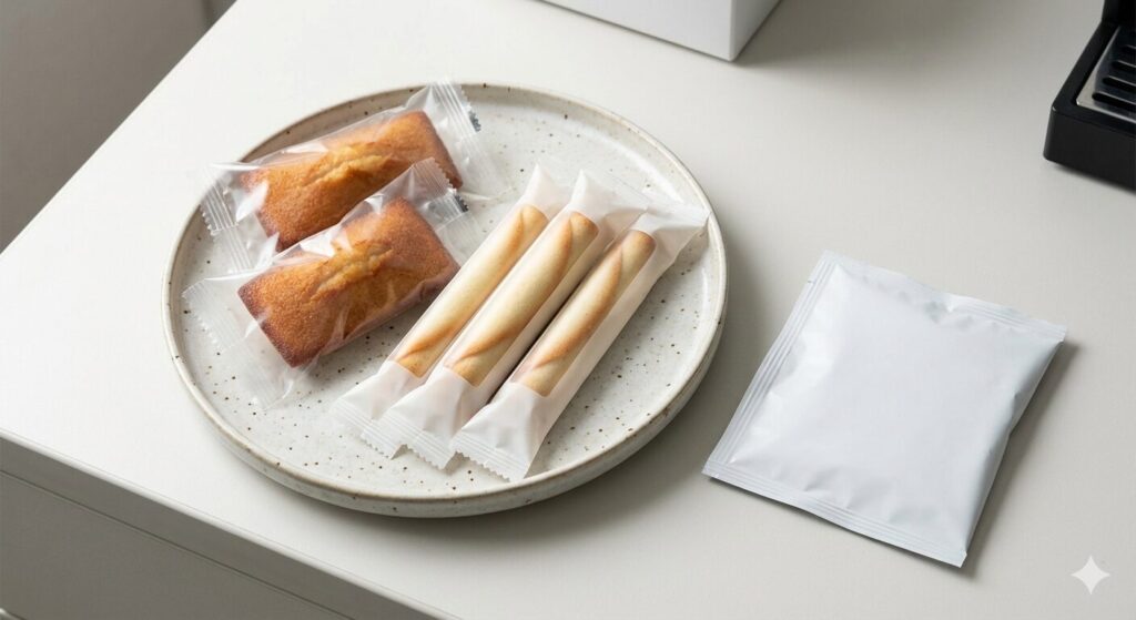 百貨店ブランドの個包装焼き菓子とドリップコーヒーのセット。