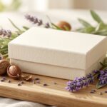 ラベンダーや植物に囲まれた上品なオーガニックコスメのギフトボックス